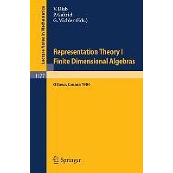 Representation Theory I. Proceedings of the Fourth International Conference on Representations of Algebras, held in Otta