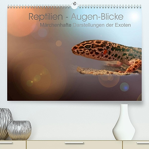 Reptilien - Augen-Blicke. Märchenhafte Darstellungen der Exoten (Premium, hochwertiger DIN A2 Wandkalender 2023, Kunstdr, Brigitte Jaritz