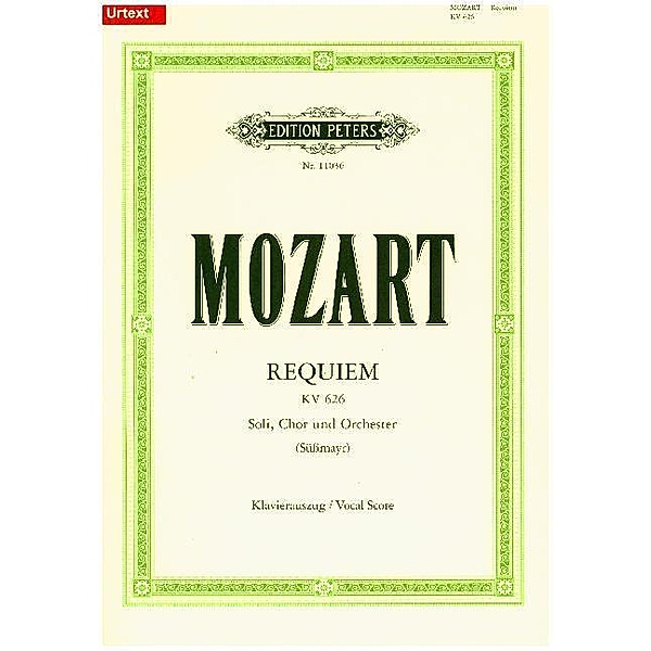 Requiem d-Moll KV 626 (Black), Klavierauszug, Wolfgang Amadeus Mozart
