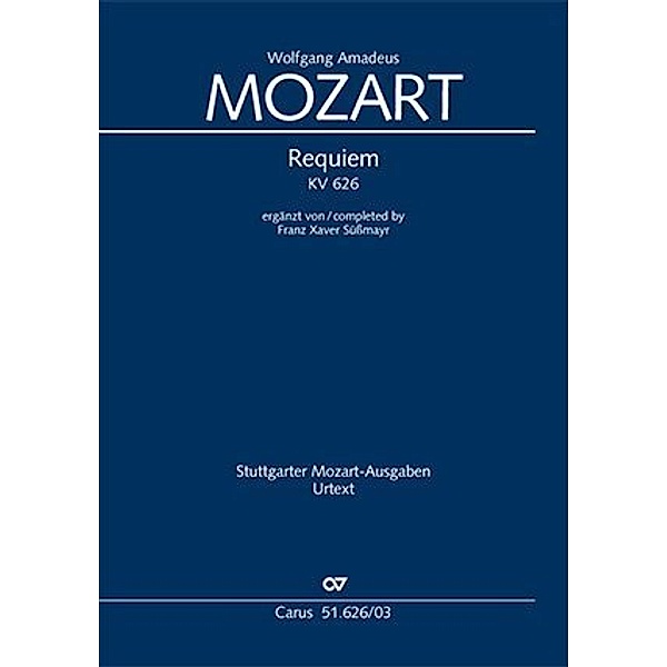 Requiem (Klavierauszug), Wolfgang Amadeus Mozart