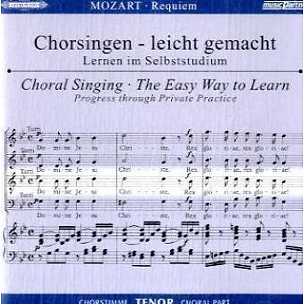 Requiem, KV 626, Chorstimme Tenor, 1 Audio-CD, Wolfgang Amadeus Mozart