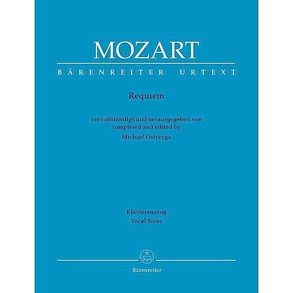 Requiem (Neuvervollständigung) Klavierauszug vokal, Wolfgang Amadeus Mozart