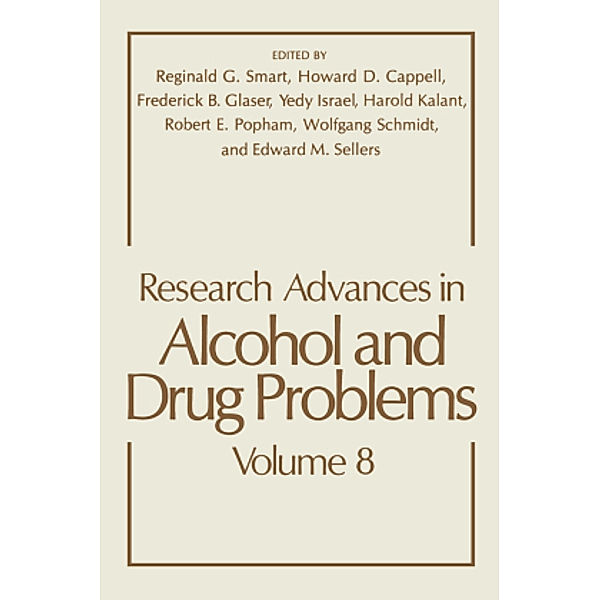 Research Advances in Alcohol and Drug Problems