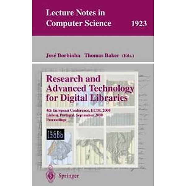 Research and Advanced Technology for Digital Libraries / Lecture Notes in Computer Science Bd.1923