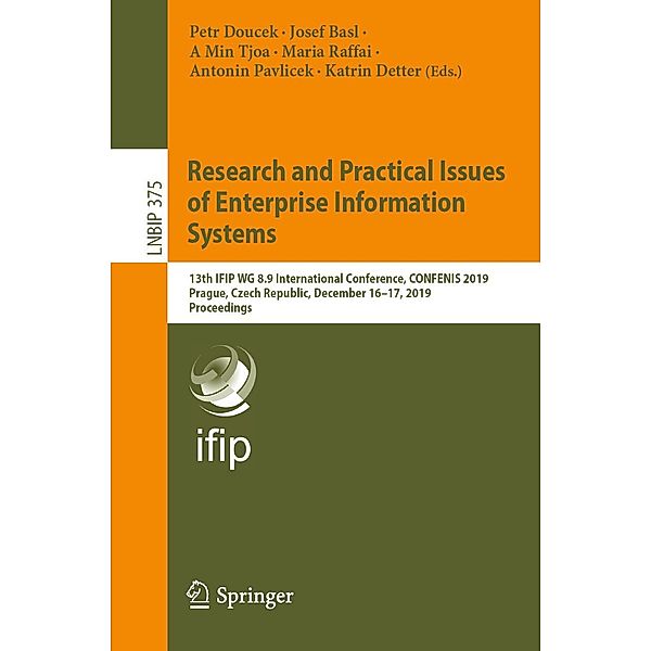 Research and Practical Issues of Enterprise Information Systems / Lecture Notes in Business Information Processing Bd.375