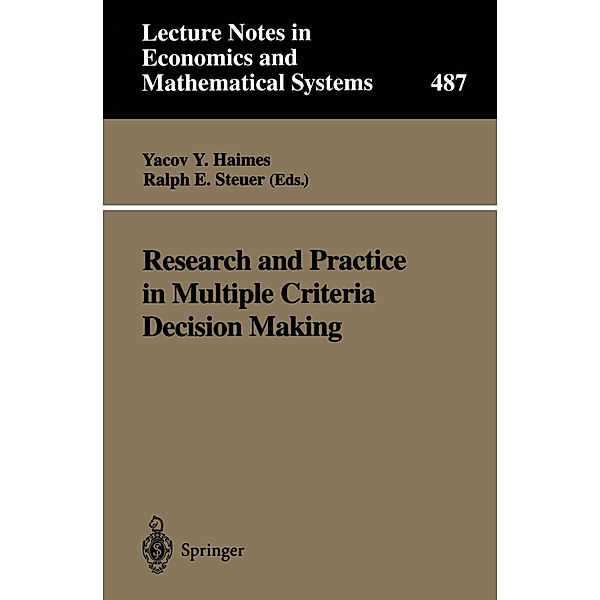 Research and Practice in Multiple Criteria Decision Making