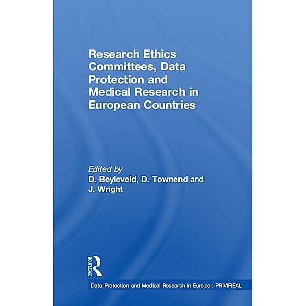 Research Ethics Committees, Data Protection and Medical Research in European Countries, D. Townend
