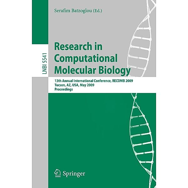 Research in Computational Molecular Biology / Lecture Notes in Computer Science Bd.5541