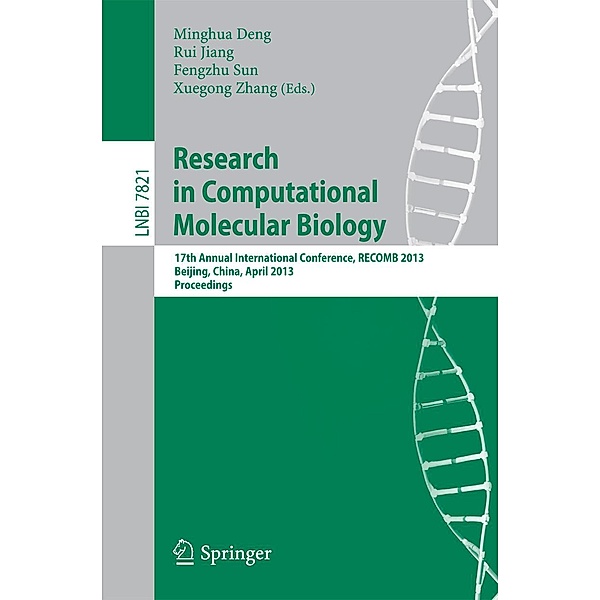 Research in Computational Molecular Biology / Lecture Notes in Computer Science Bd.7821