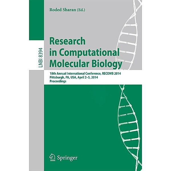 Research in Computational Molecular Biology / Lecture Notes in Computer Science Bd.8394