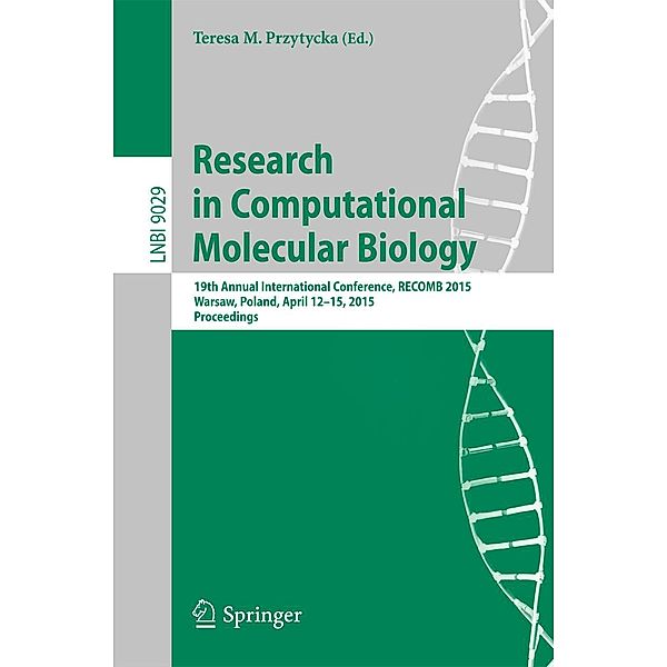 Research in Computational Molecular Biology / Lecture Notes in Computer Science Bd.9029