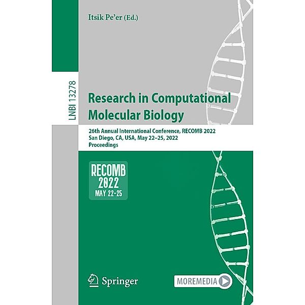 Research in Computational Molecular Biology / Lecture Notes in Computer Science Bd.13278