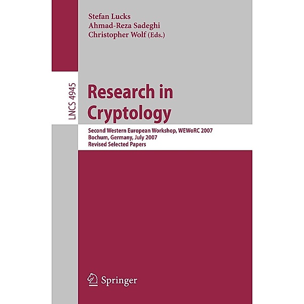 Research in Cryptology / Lecture Notes in Computer Science Bd.4945