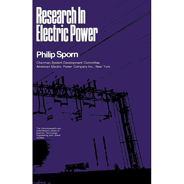 Research in Electric Power, Philip Sporn