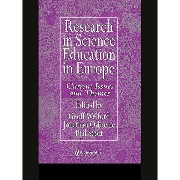 Research in science education in Europe, Geoff Welford, Jonathan Osborne, Phil Scott