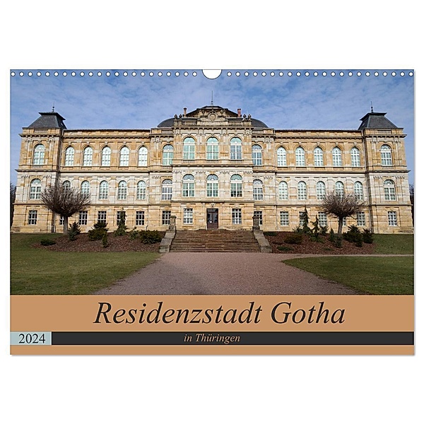 Residenzstadt Gotha in Thüringen (Wandkalender 2024 DIN A3 quer), CALVENDO Monatskalender, Flori0