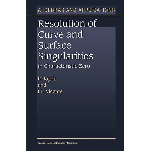 Resolution of Curve and Surface Singularities in Characteristic Zero / Algebra and Applications Bd.4, K. Kiyek, J. L. Vicente