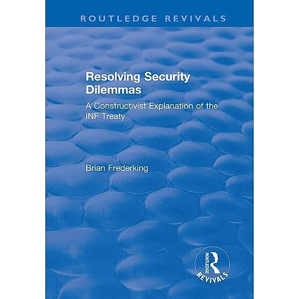 Resolving Security Dilemmas, Brian Frederking