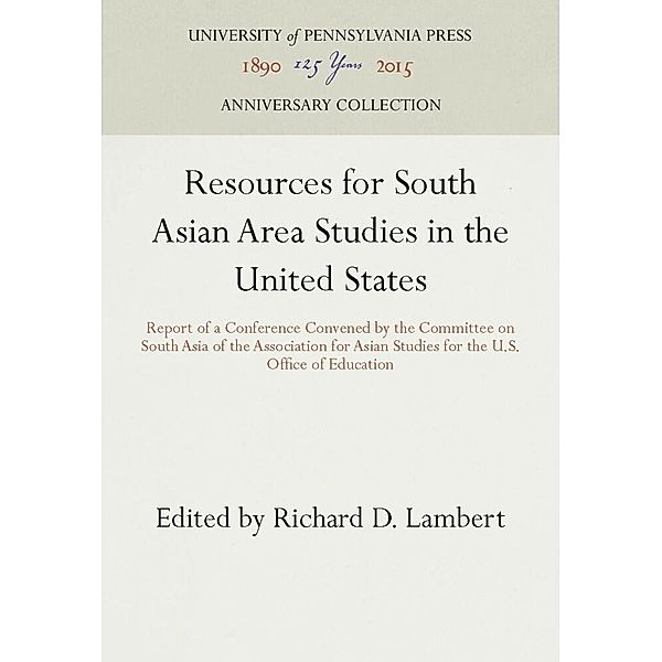 Resources for South Asian Area Studies in the United States