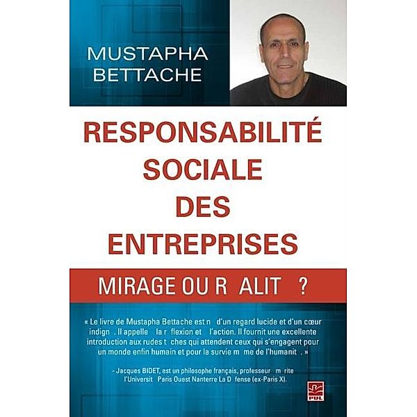 Responsabilite sociale des entreprises, mirage ou realite?, Mustapha Bettache Mustapha Bettache