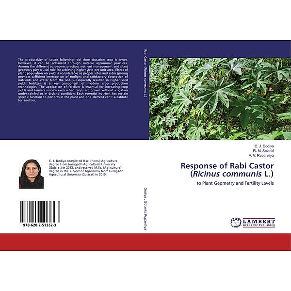 Response of Rabi Castor (Ricinus communis L.), C. J. Dodiya, R. M. Solanki, V. V. Rupareliya