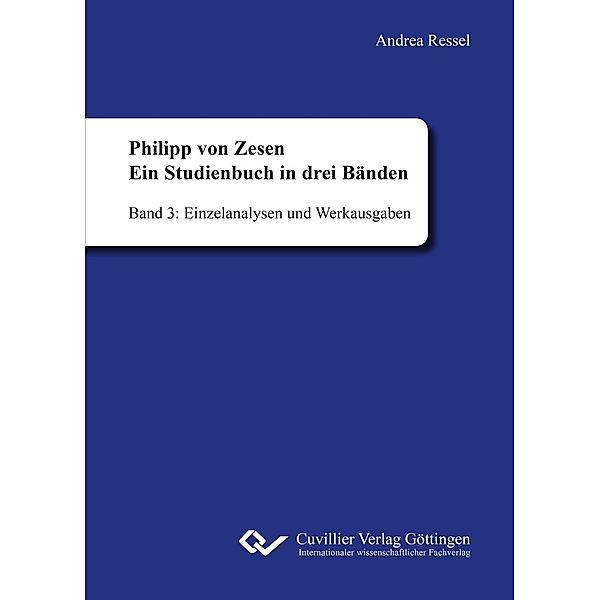 Ressel, A: Philipp von Zesen. Ein Studienbuch 03, Andrea Ressel