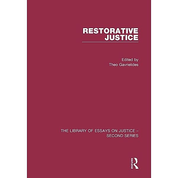Restorative Justice, Theo Gavrielides