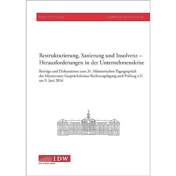 Restrukturierung, Sanierung und Insolvenz, Jörg Baetge