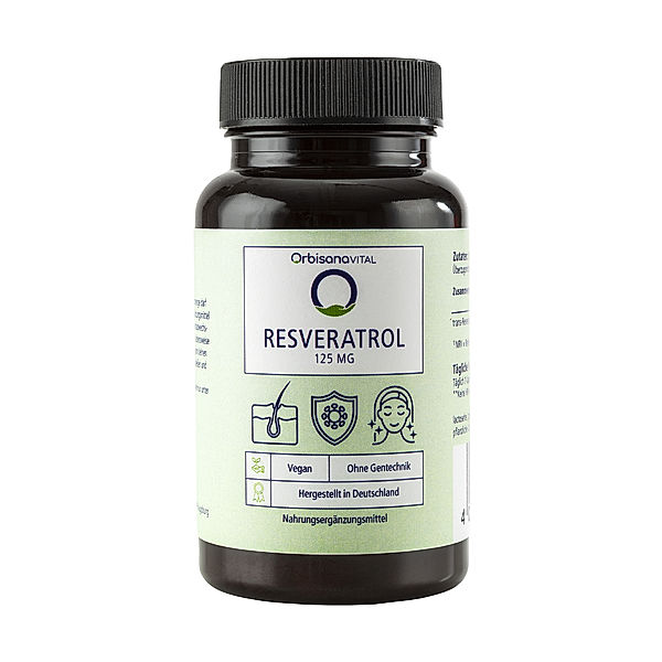 Resveratrol 125mg Kapseln von Orbisana VITAL (60 Stk.)