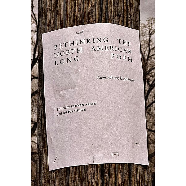 Rethinking the North American Long Poem / Recencies Series: Research and Recovery in Twentieth-Century American Poetics