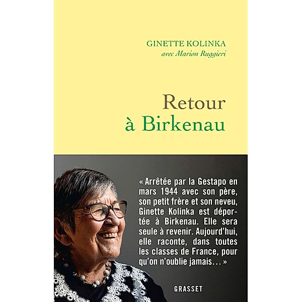 Retour à Birkenau / Essai, Ginette Kolinka, Marion Ruggieri