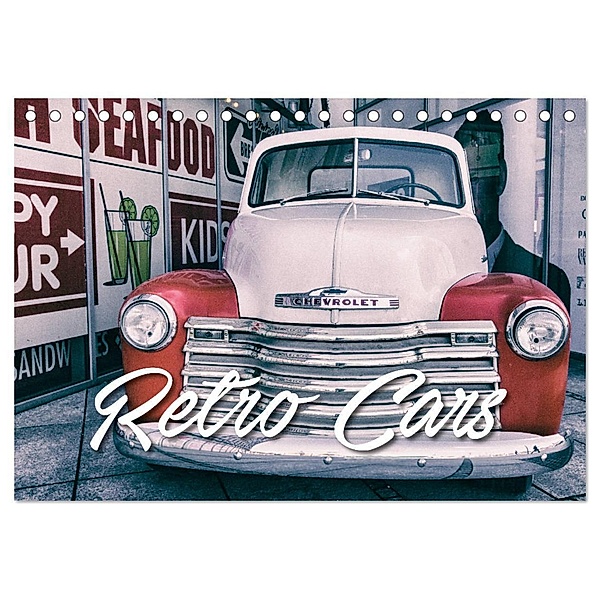 Retro Cars (Tischkalender 2024 DIN A5 quer), CALVENDO Monatskalender, Gerd Matschek