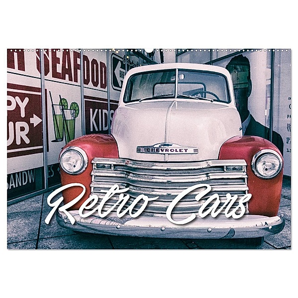 Retro Cars (Wandkalender 2024 DIN A2 quer), CALVENDO Monatskalender, Gerd Matschek