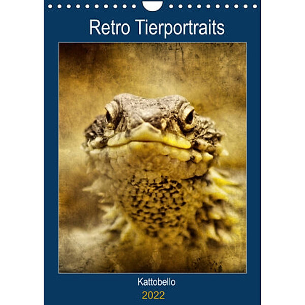 Retro Tierportraits (Wandkalender 2022 DIN A4 hoch), Kattobello