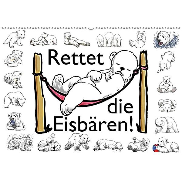 Rettet die Eisbären (Wandkalender 2020 DIN A2 quer), Ralf Conrad