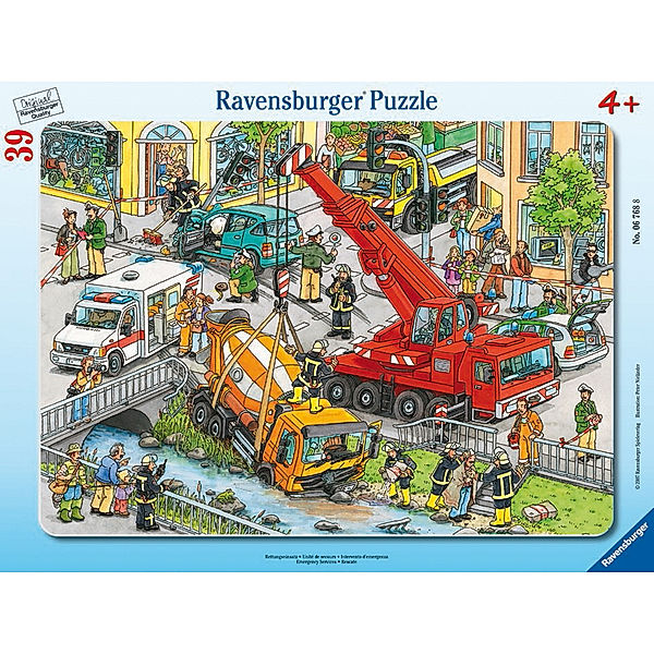 Rettungseinsatz. Puzzle mit 39 Teile