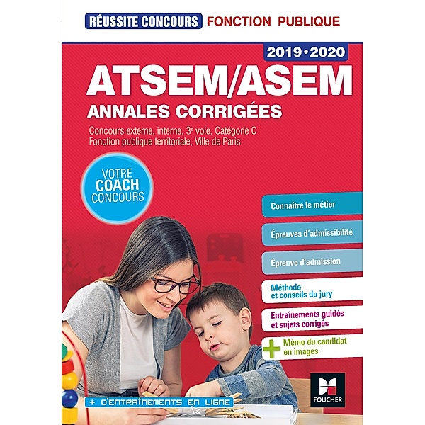 Réussite Concours ATSEM/ASEM Sujets inédits & annales corrigées - 2019-2020 - Entraînement / Réussite Concours, Jocelyne Guérin