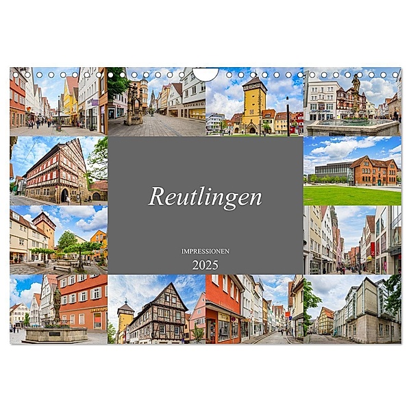 Reutlingen Impressionen (Wandkalender 2025 DIN A4 quer), CALVENDO Monatskalender, Calvendo, Dirk Meutzner