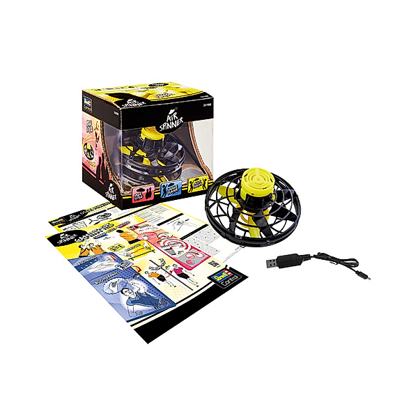 Revell Revell Air Spinner, Fun-Sportgerät für viel Action (schwarz matt)