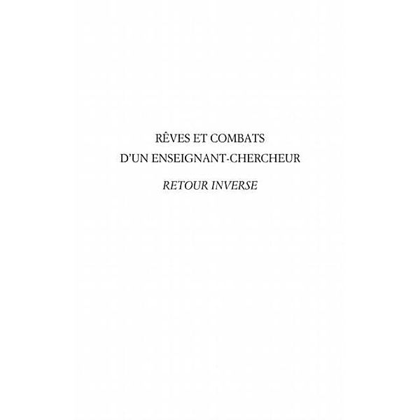 Reves et combats d'un enseignant-chercheur / Hors-collection, Pierre C. Sabatier