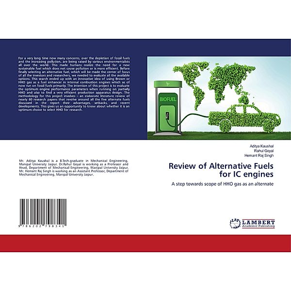 Review of Alternative Fuels for IC engines, Aditya Kaushal, Rahul Goyal, Hemant Raj Singh