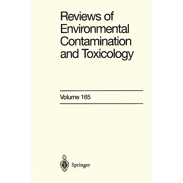 Reviews of Environmental Contamination and Toxicology / Reviews of Environmental Contamination and Toxicology Bd.165, George W. Ware
