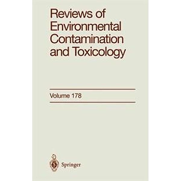 Reviews of Environmental Contamination and Toxicology / Reviews of Environmental Contamination and Toxicology Bd.178