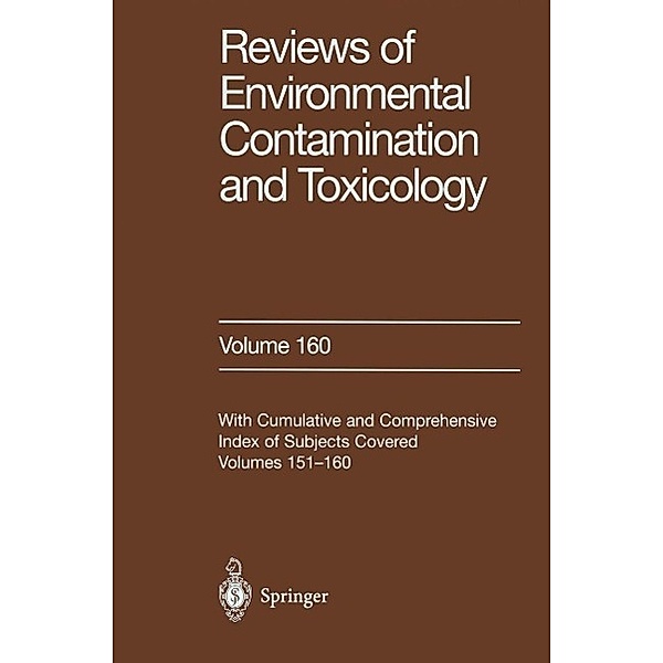 Reviews of Environmental Contamination and Toxicology / Reviews of Environmental Contamination and Toxicology Bd.160, George W. Ware