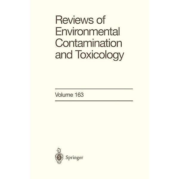 Reviews of Environmental Contamination and Toxicology / Reviews of Environmental Contamination and Toxicology Bd.163, George W. Ware