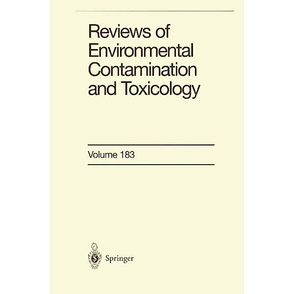 Reviews of Environmental Contamination and Toxicology / Reviews of Environmental Contamination and Toxicology Bd.183, George W. Ware