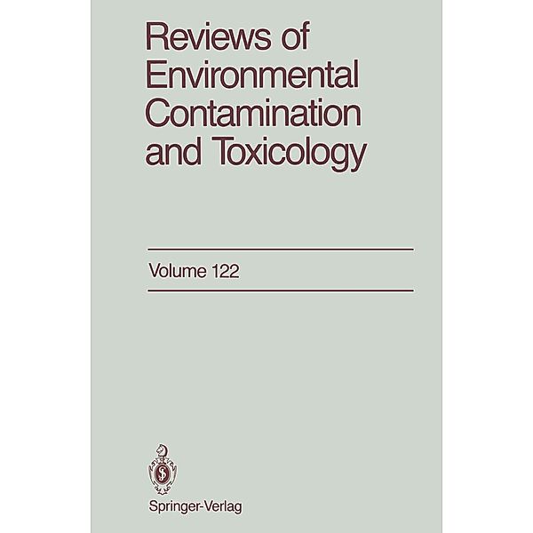 Reviews of Environmental Contamination and Toxicology / Reviews of Environmental Contamination and Toxicology Bd.122, George W. Ware