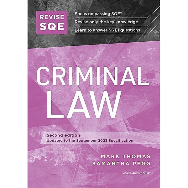 Revise SQE Criminal Law, Mark Thomas, Samantha Pegg