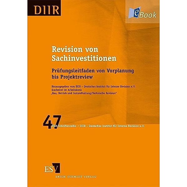 Revision von Sachinvestitionen, "DIIR Arbeitskreis Bau, Betrieb und Instandhaltung Technische Revision"""""