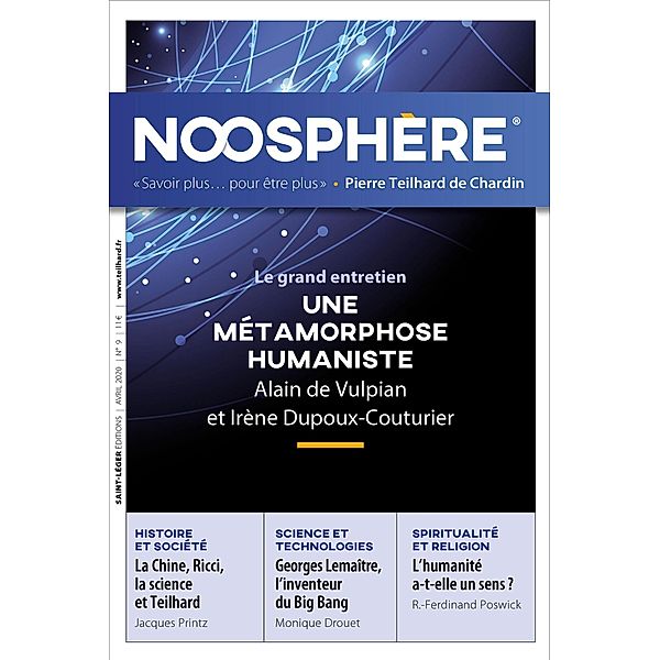 Revue Noosphère - Numéro 9, Association des Amis de Pierre Teilhard de Chardin